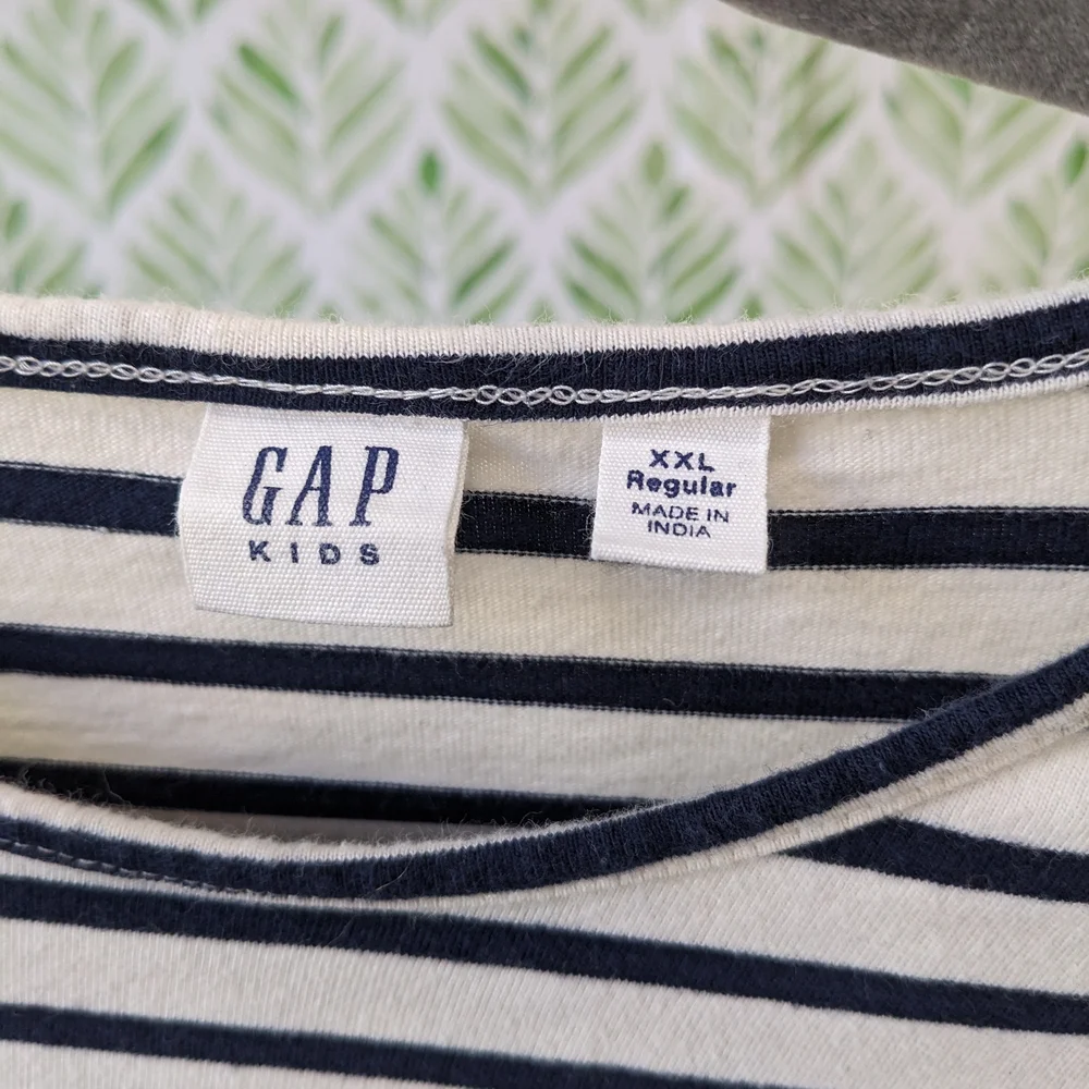 Gap Kids XXL Girl's Blue Striped Sequin Dress